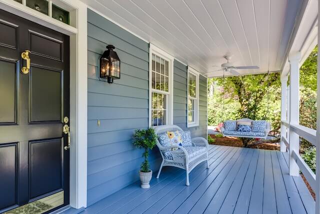 a modern porch still celebrates greenwich history
