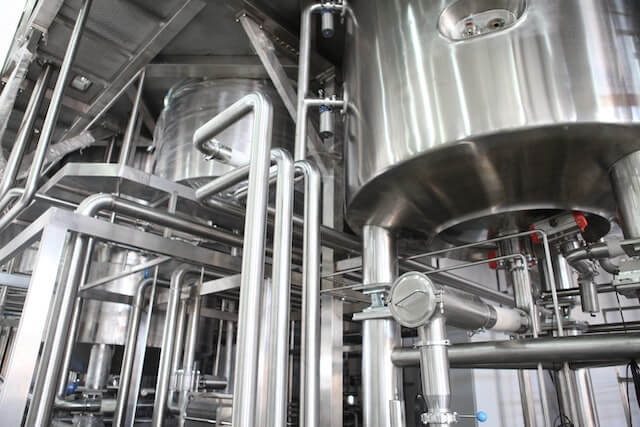 equipment at Half Full Brewery in Stamford, CT
