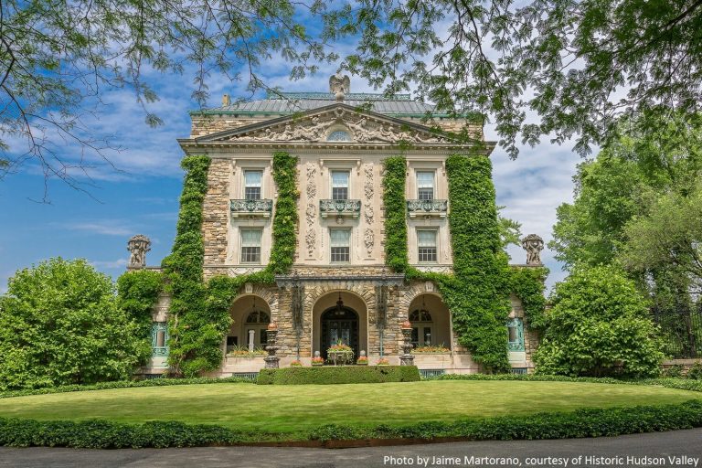 View of the mansion at Kykuit the Rockefeller Estate