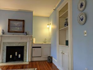 Historic Guest Room With A King Bed | Room 27 5 room 27 wet bar scaled 1 Historic Guest Room with a King Bed | Room 27