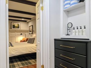 room 3 from dressing area Historic King Bed with Private Entrance: Room 3