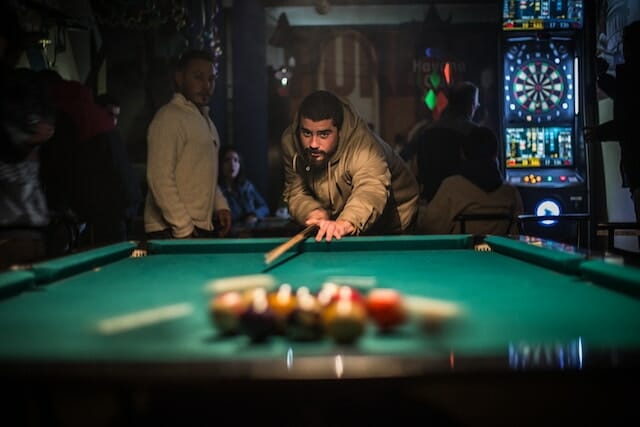 playing pool while enjoying Stamford nightlife