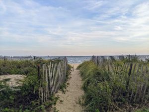 path through the dunes while enjoying romantic beach getaways near me in CT