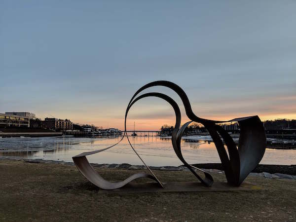 roger sherman baldwin park in downtown greenwich ct