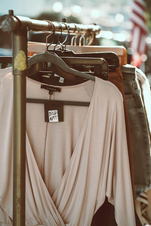 used clothing for sale at one of the best flea markets in CT