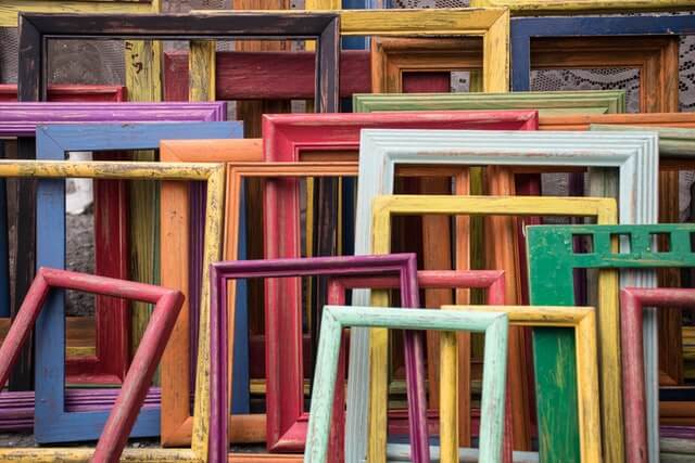 colorful picture frames for sale