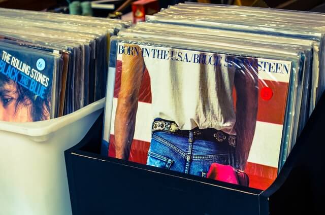 famous vintage records at one of the best flea markets in CT