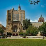 Sterling Memorial Library on the campus of Yale University, one of the best things to do in New Haven, CT