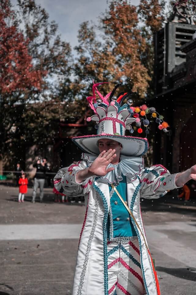man celebrating Chester Carnivale, one of the best winter festivals in CT