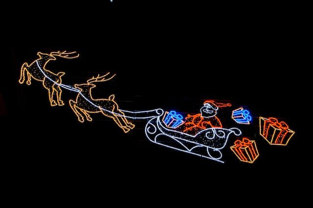 Santa Christmas Lights in CT