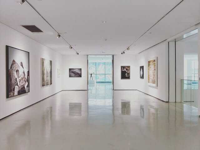 art gallery at a museum