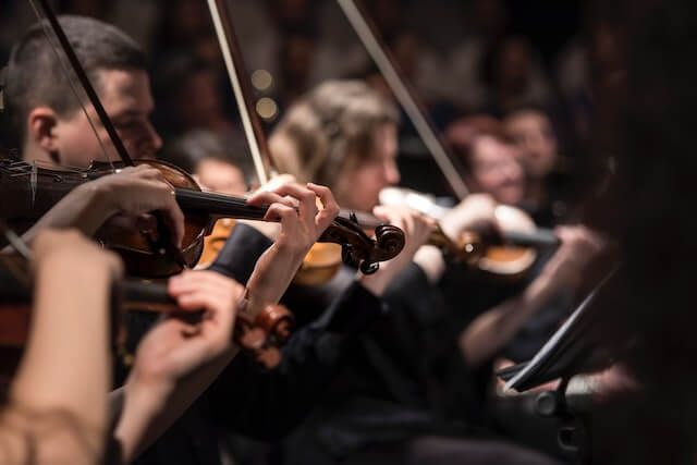 Symphony orchestra performance at the Palace Theatre in Stamford CT