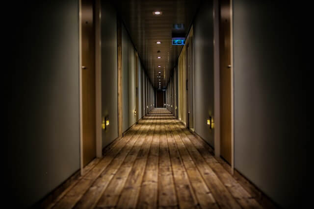 hallway at one of the best hotels in stamford ct