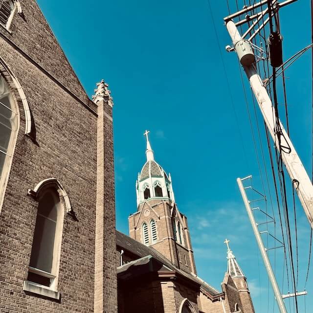 church spire in Bridgeport, CT