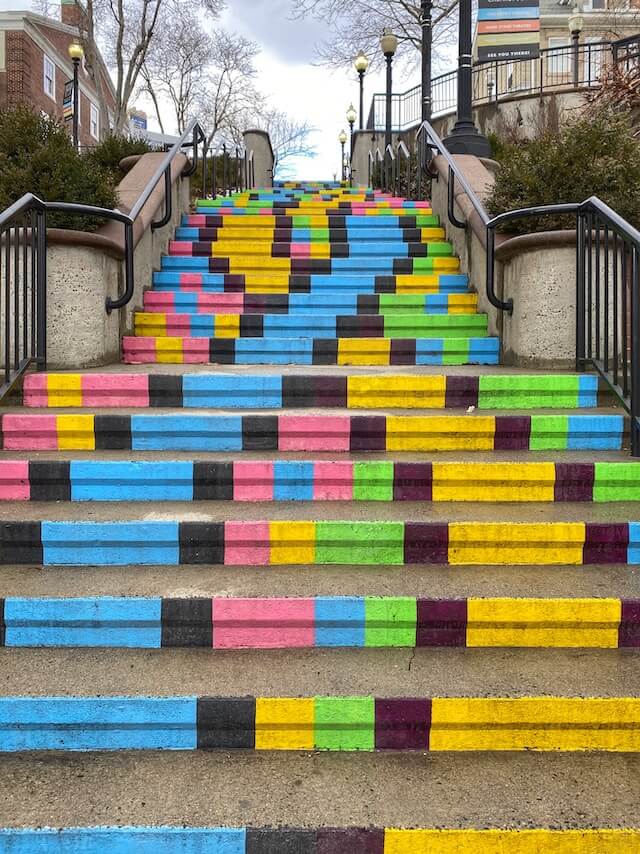 staircase in downtown bridgeport