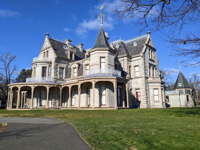 The exterior of the Lockwood-Mathews Mansion Museum