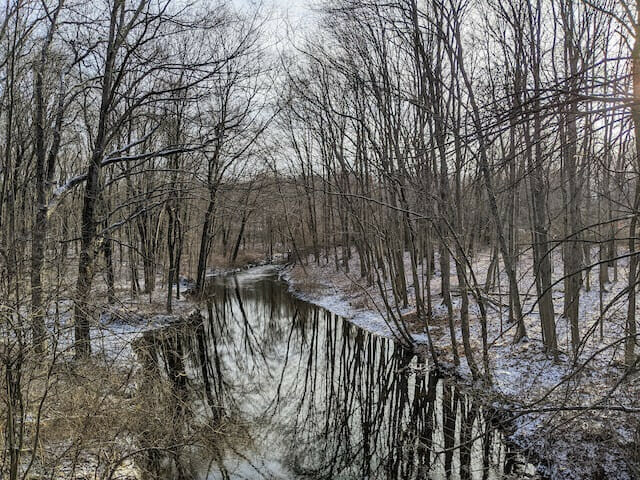 winter along the pequonnock river