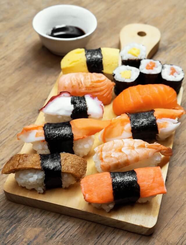 salmon sushi