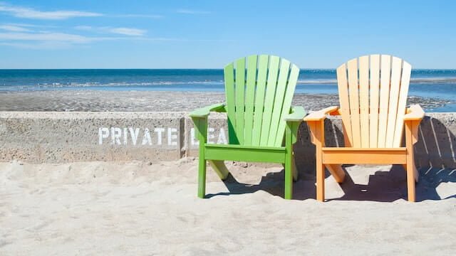 the beach near the fairfield university art museum
