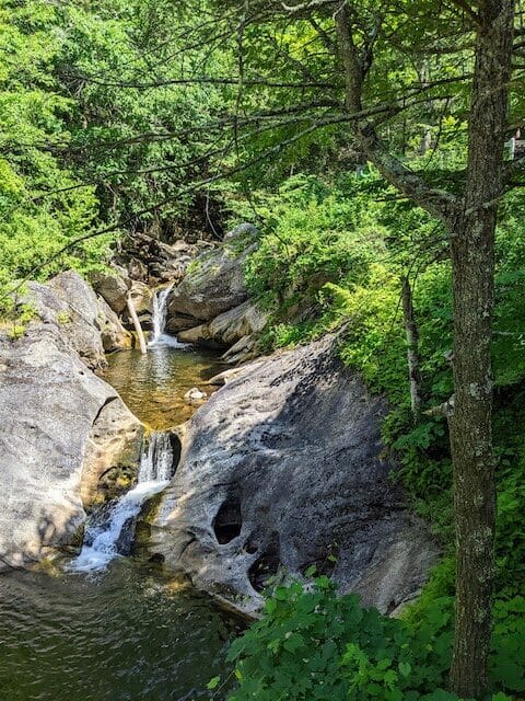 Kent Falls State Park in the summer