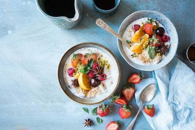 Healthy and vegetarian breakfast choices