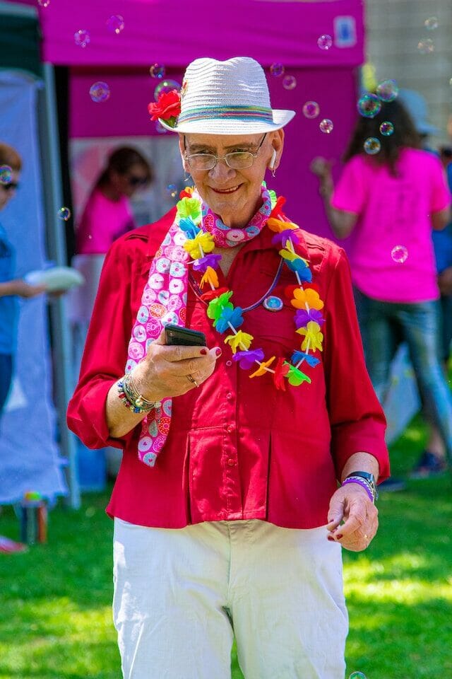 Woman at a CT pride event