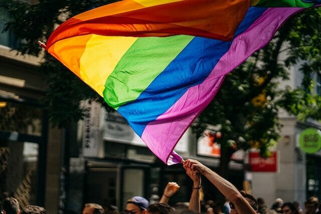 Waving a flag at one of the best pride events in Connecticut