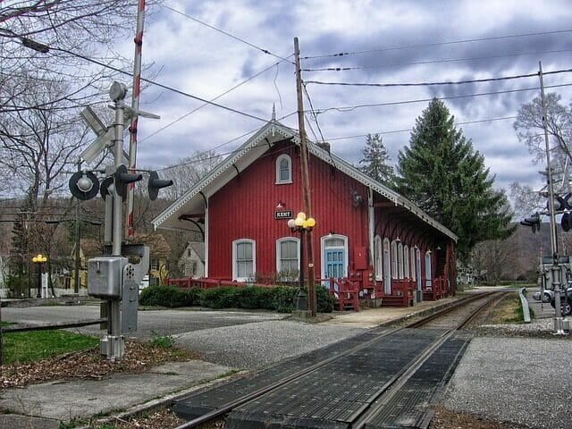 The former train station in Kent Connecticut may not be one of the top attractions, but it's adorable