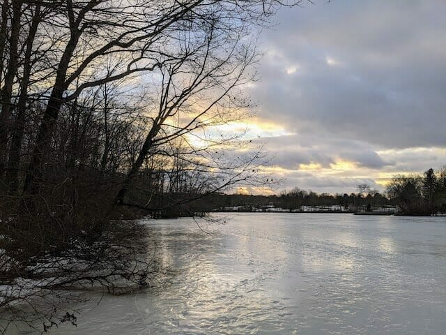 A view of the scenic landscape of Seth Low Pierrepont State Park Reserve in Ridgefield, CT