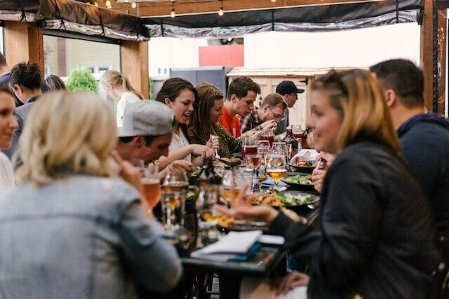 People enjoying one of the best restaurants in Ridgefield, Connecticut