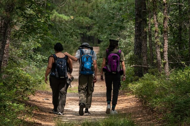hikers along one of the best hiking trails in fairfield county ct