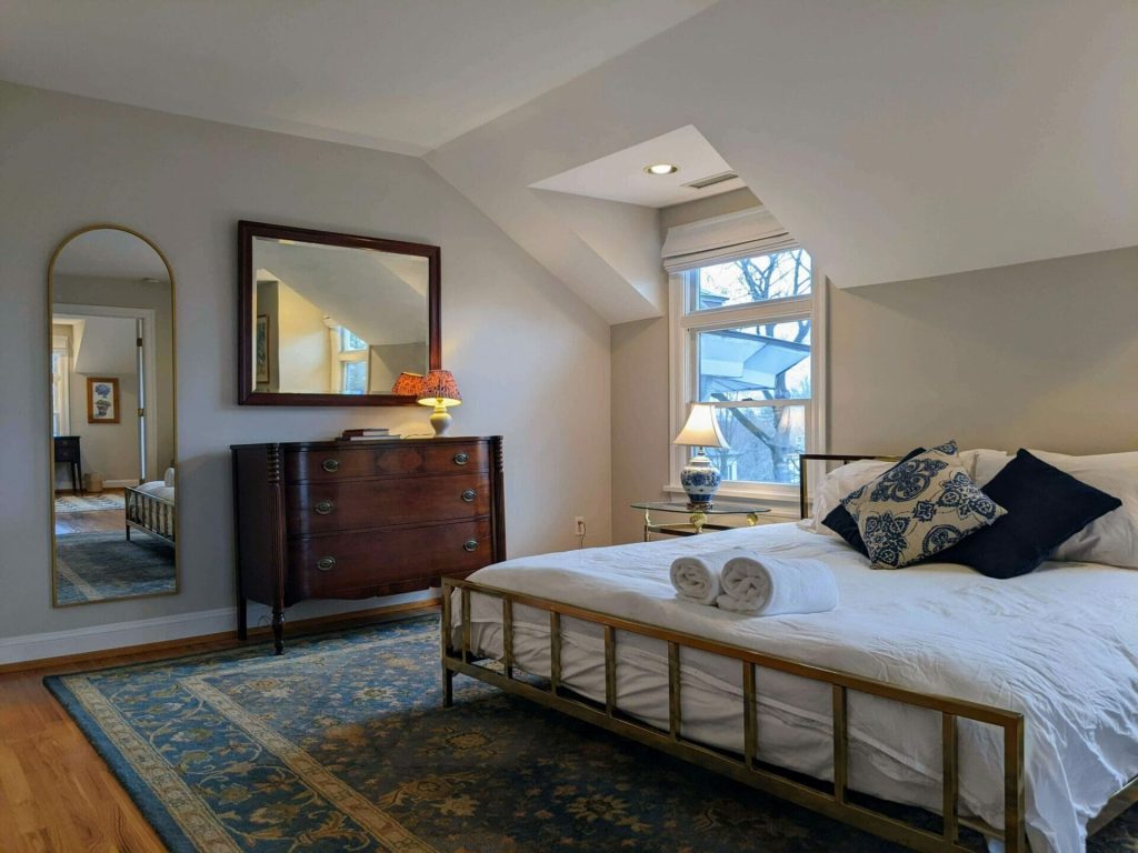 The Sackett Suite has a whirlpool tub, similar to a jacuzzi tub