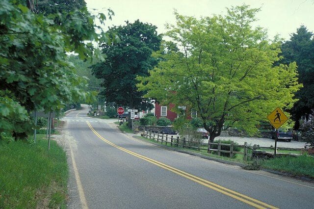 Route 169 through Woodstock, Connecticut