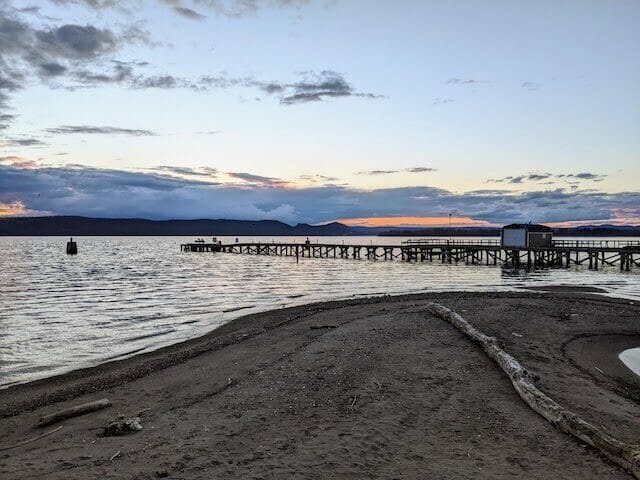 Walking along the water at sunset is one of the best things to do in Ossining, NY