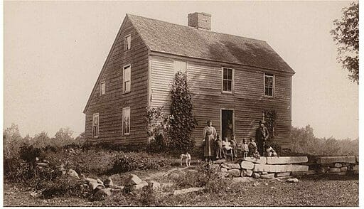 Historic photograph of the birthplace of John Brown