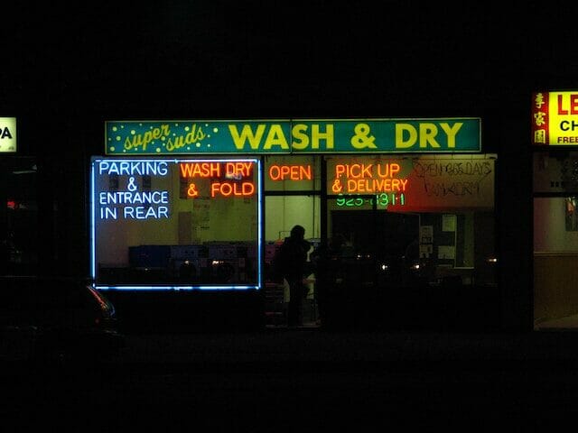 A laundromat on Main Street in Ossining, NY