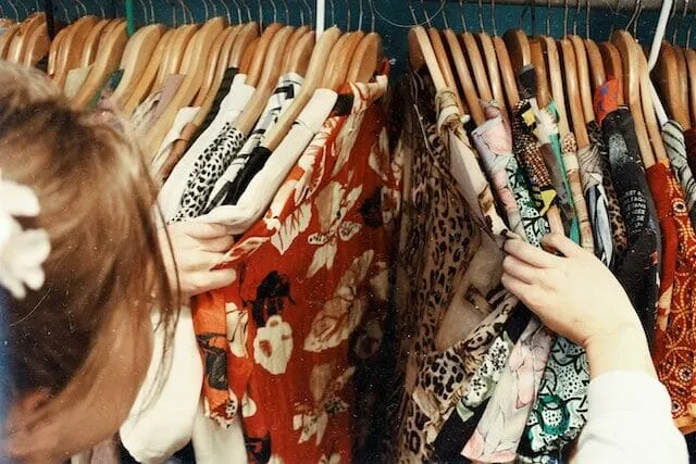 shopping at a boutique