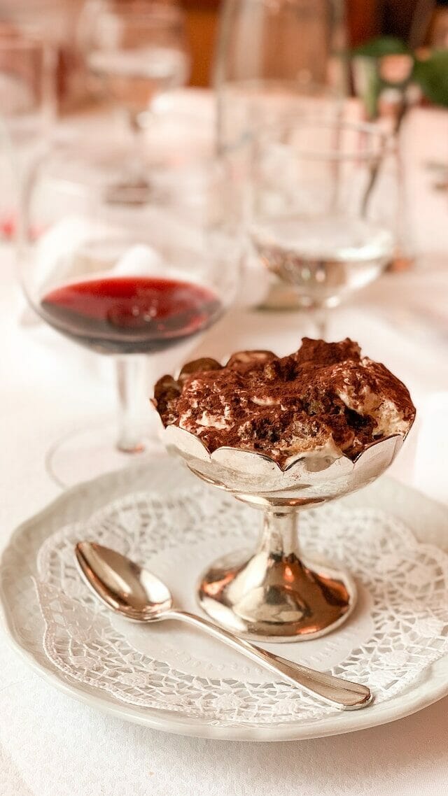 Dessert in Wilton. I argue it counts as an example of the visual arts in a cultural center like Wilton
