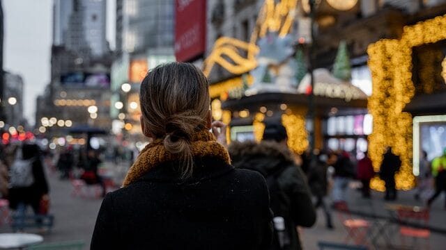 The iconic Macy's department store in New York City