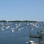 Long Island Sound, as seen from the shoreline of Rowayton, CT
