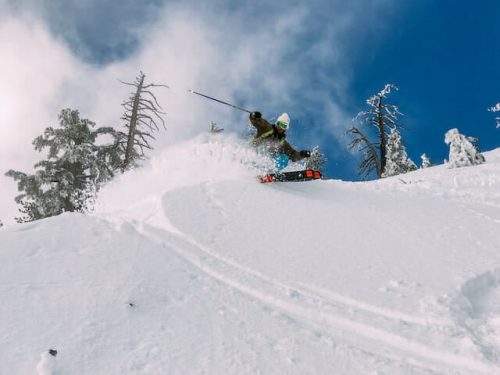 People taking carless options to get to the ski resorts