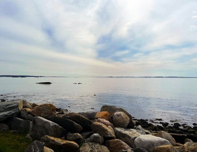 Connecticut shoreline along East Lyme, Connecticut