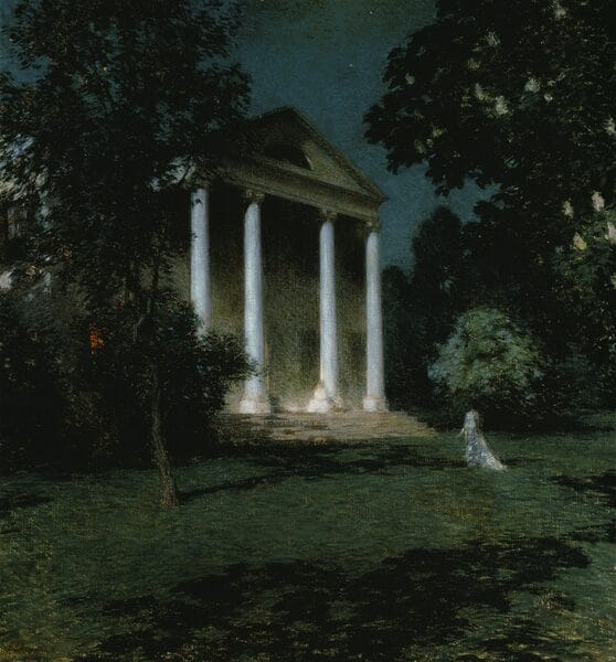 May Night, painting by Willard Metcalf