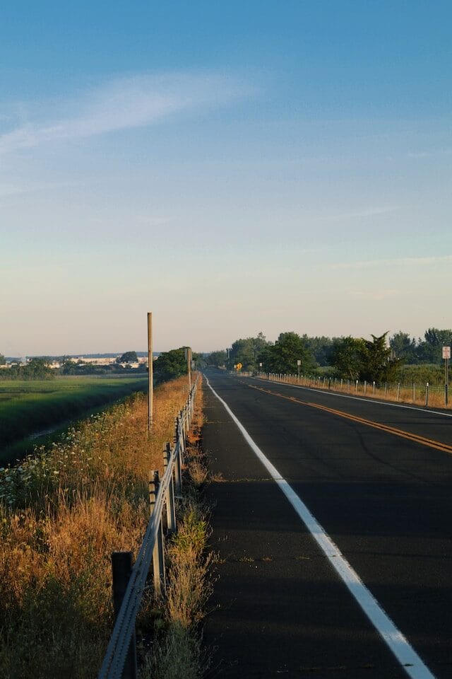 Road through Stratford, Connecticut