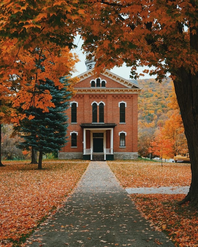 Naples Memorial Town Hall in Naples, NY, near some of the most beautiful waterfalls in the Finger Lakes
