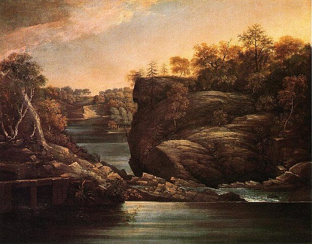 Norwich Falls (or The Falls of the Yantic at Norwich) by John Turnbull, 1806