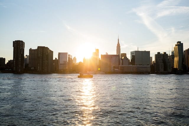 Sunset view from DUMBO