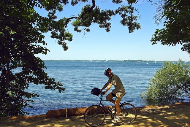 Scenic view of Shoreline Greenway Trail with incredible views of the Connecticut coast, a great place to visit in Madison CT