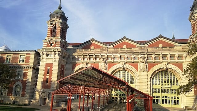 Ellis Island National Museum, near Liberty Island, home of the Statue of Liberty