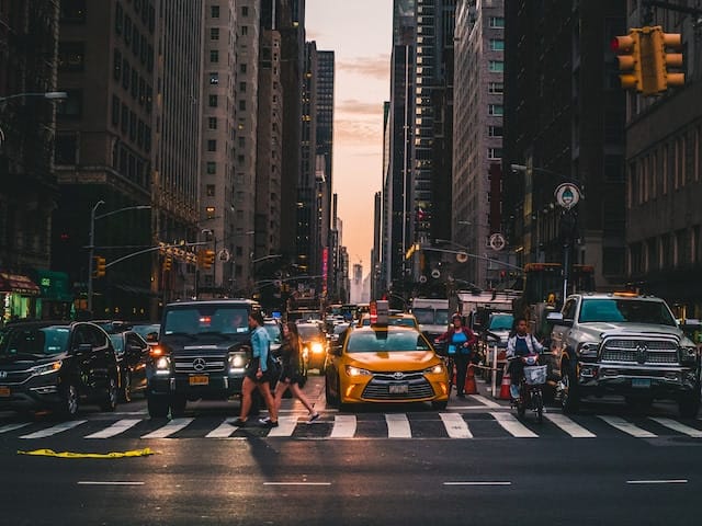 The streets of Manhattan